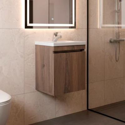 COMBO LAVAMANOS ECO + MUEBLE BÁSICO ELEVADO SIN MANIJAS 40X30CM