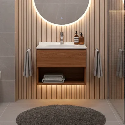 COMBO LAVAMANOS QUADRATTO + MUEBLE RAYO ELEVADO 48X43cm