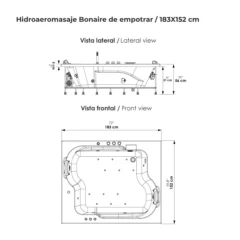 Hidroaeromasaje-Bonaire-de-empotrar-183X152-cm
