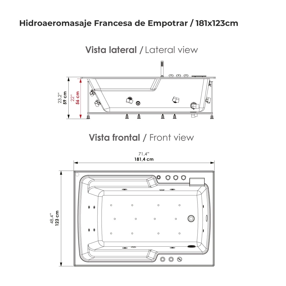 Hidroaeromasaje-Francesa-de-Empotrar-181x123cm Hidroaeromasaje-Francesa-de-Empotrar-181x123cm