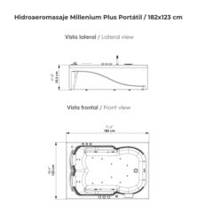 Hidroaeromasaje-Millenium-de-Empotrar-182x123-cm