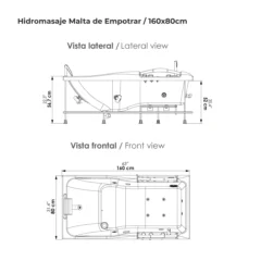 Hidromasaje-Malta-de-Empotrar-160x80cm