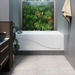 tina hidromasaje rectangular doble