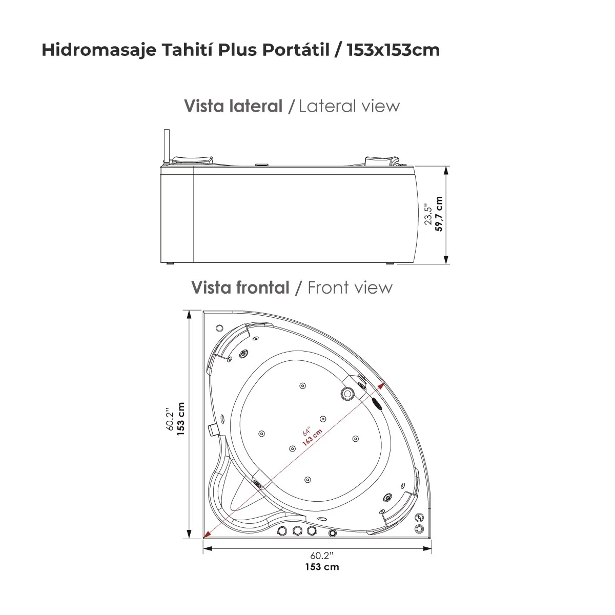 Hidromasaje-Tahití-Plus-Portátil-153x153cm Hidromasaje-Tahití-Plus-Portátil-153x153cm