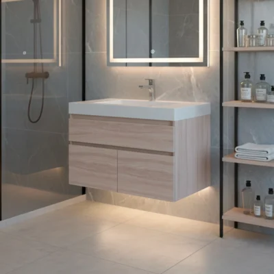 COMBO LAVAMANOS OSLO + MUEBLE MACAO CLASS 79X48cm