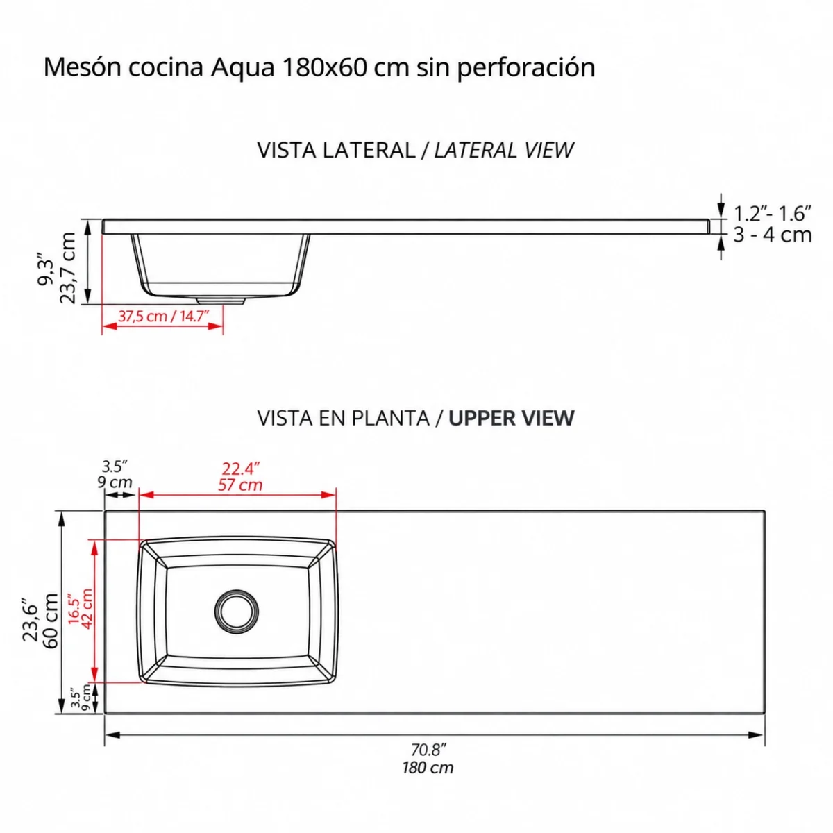 Meson cocina Aqua 180x60 SIN PERF Plano Web Meson cocina Aqua 180x60 SIN PERF Plano Web